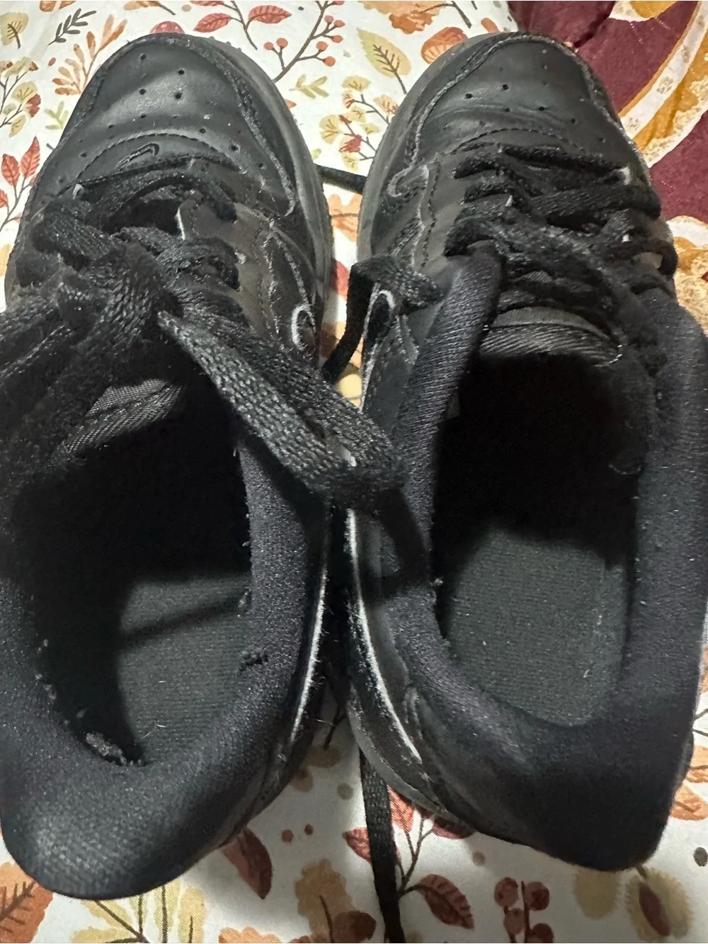Nike Black Kids Low-Top Lace-Up Sneakers